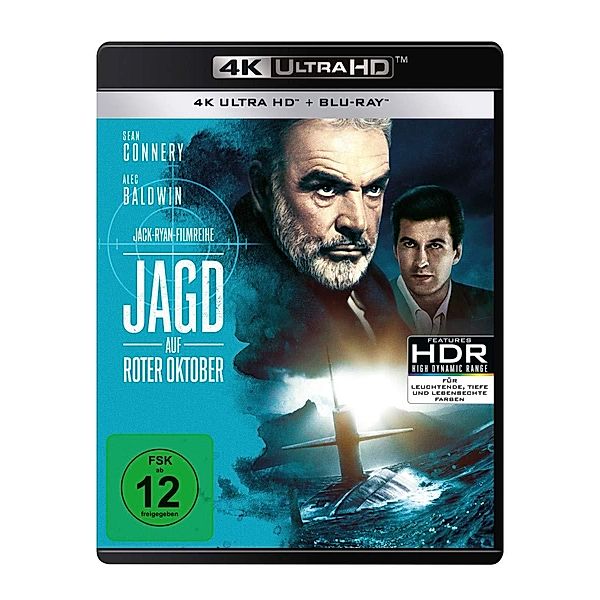 Jagd auf Roter Oktober (4K Ultra HD), Alec Baldwin Sam Neill James Earl Jones