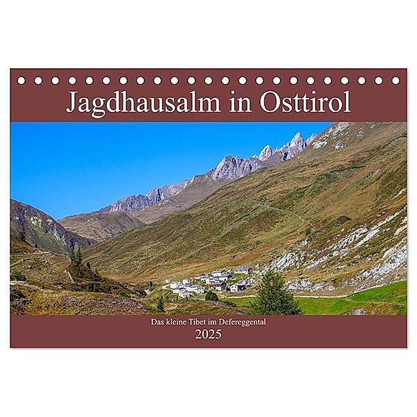 Jagdhausalm in Osttirol (Tischkalender 2025 DIN A5 quer), CALVENDO Monatskalender, Calvendo, Christa Kramer
