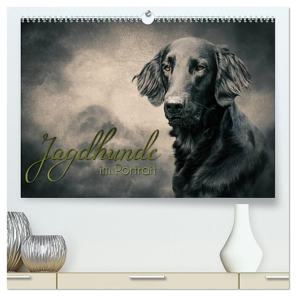 Jagdhunde im Portrait (hochwertiger Premium Wandkalender 2024 DIN A2 quer), Kunstdruck in Hochglanz, Alexandra Hollstein