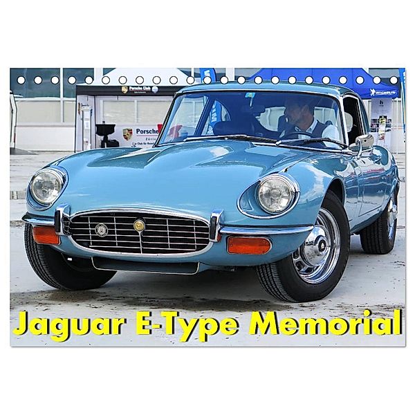 Jaguar E-Type Memorial (Tischkalender 2024 DIN A5 quer), CALVENDO Monatskalender, Arie Wubben