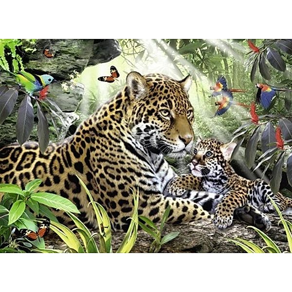 Jaguar Nachwuchs. Puzzle 500 Teile