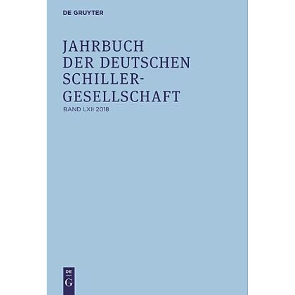 Jahrbuch der Deutschen Schillergesellschaft: Band 62 2018, Fritz Martini