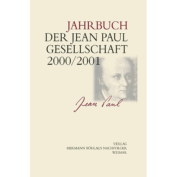 Jahrbuch der Jean- Paul- Gesellschaft, Helmut Pfotenhauer
