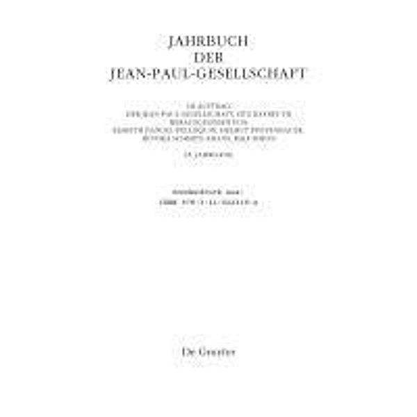 Jahrbuch der Jean-Paul-Gesellschaft Band 45/ 2010