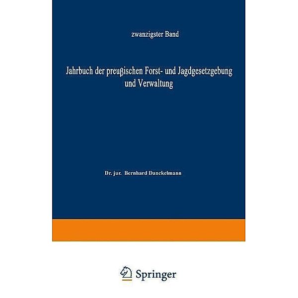 Jahrbuch der Preußischen Forst- und Jagdgesetzgebung und Verwaltung, O. Mundt