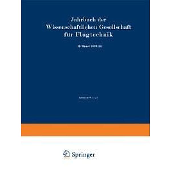 Jahrbuch der Wissenschaftlichen Gesellschaft für Flugtechnik, Wissenschaftliche Gesellschaft für Flugtechnik