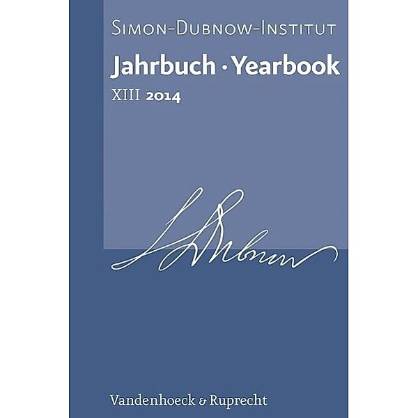 Jahrbuch des Simon-Dubnow-Instituts / Simon Dubnow Institute