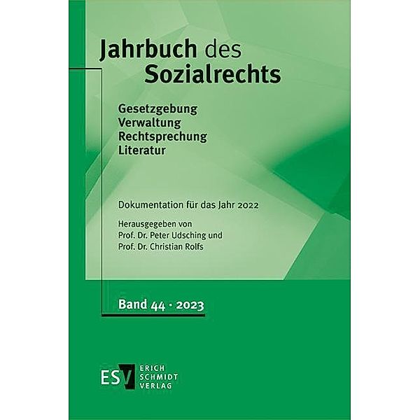 Jahrbuch des Sozialrechts
Dokumentation für das Jahr 2022