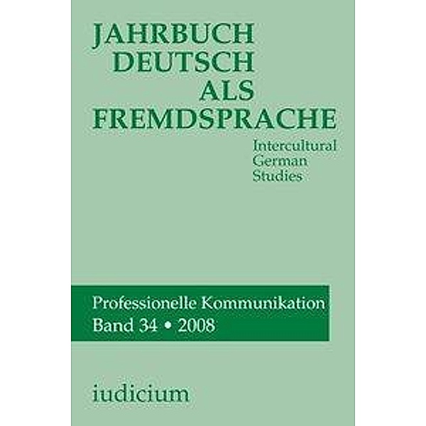 Jahrbuch Deutsch als Fremdsprache: Bd.34/2008 Jahrbuch Deutsch als Fremdsprache, Band 34 /2008