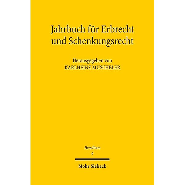 Jahrbuch für Erbrecht und Schenkungsrecht