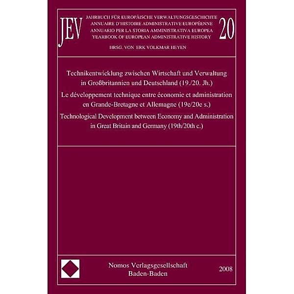 Jahrbuch für europäische Verwaltungsgeschichte 20