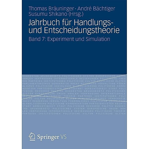 Jahrbuch für Handlungs- und Entscheidungstheorie / Jahrbuch für Handlungs- und Entscheidungstheorie Bd.7