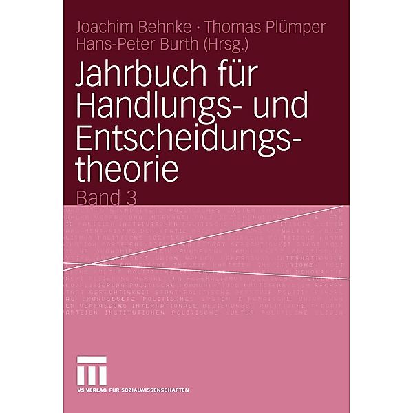 Jahrbuch für Handlungs- und Entscheidungstheorie / Jahrbuch für Handlungs- und Entscheidungstheorie