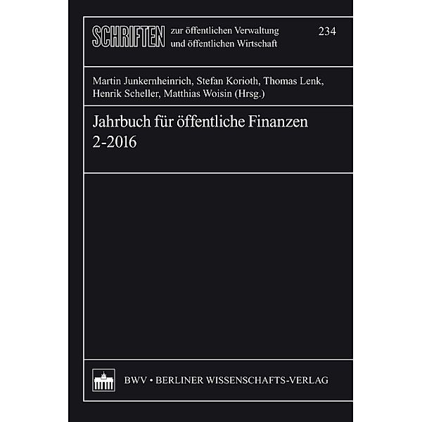 Jahrbuch für öffentliche Finanzen 2-2016
