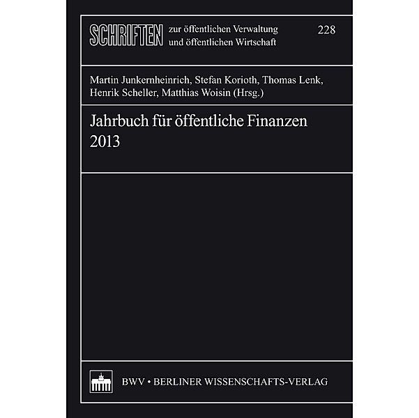 Jahrbuch für öffentliche Finanzen 2013