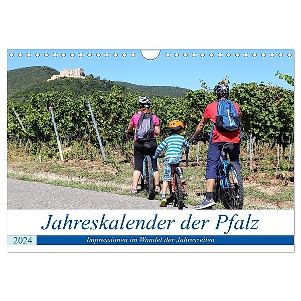 Jahreskalender der Pfalz (Wandkalender 2024 DIN A4 quer), CALVENDO Monatskalender, Udo Herrmann
