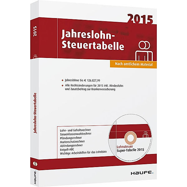 Jahreslohn-Steuertabelle 2015, m. CD-ROM