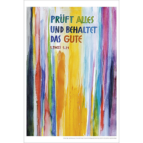 Jahreslosung Felger 2025, Kunstdruck 40 x 60 cm, Andreas Felger