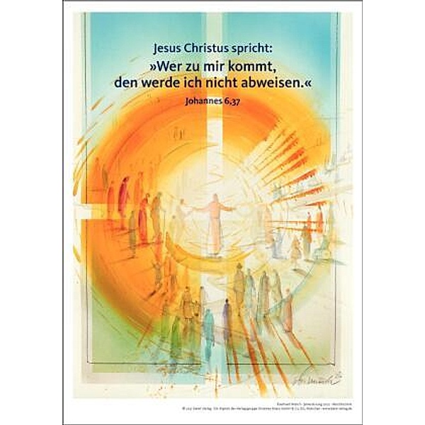 Jahreslosung Münch 2022, Kunstdruck A4, Eberhard Münch