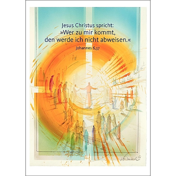 Jahreslosung Münch 2022 - Postkarte (10er-Set), Eberhard Münch