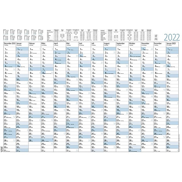 Jahresplaner 14 Monate 2022