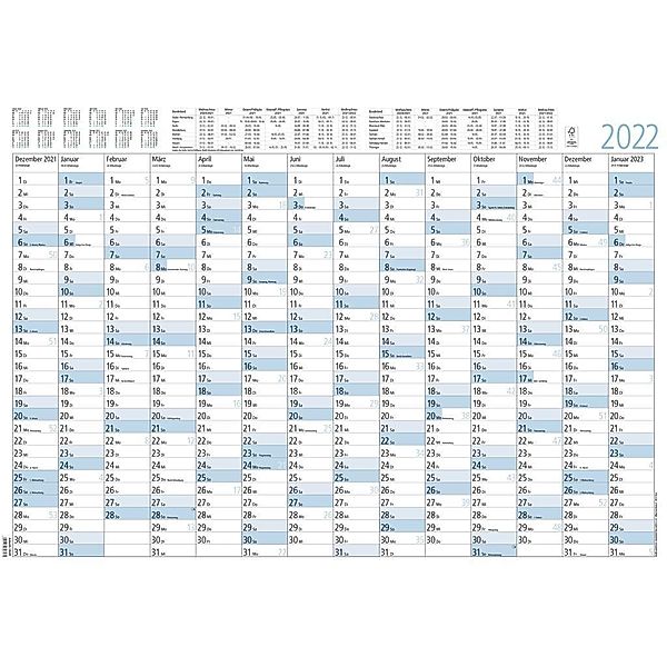 Jahresplaner 14 Monate 2022