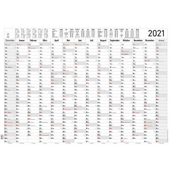 Jahresplaner XL 14 Monate 2021