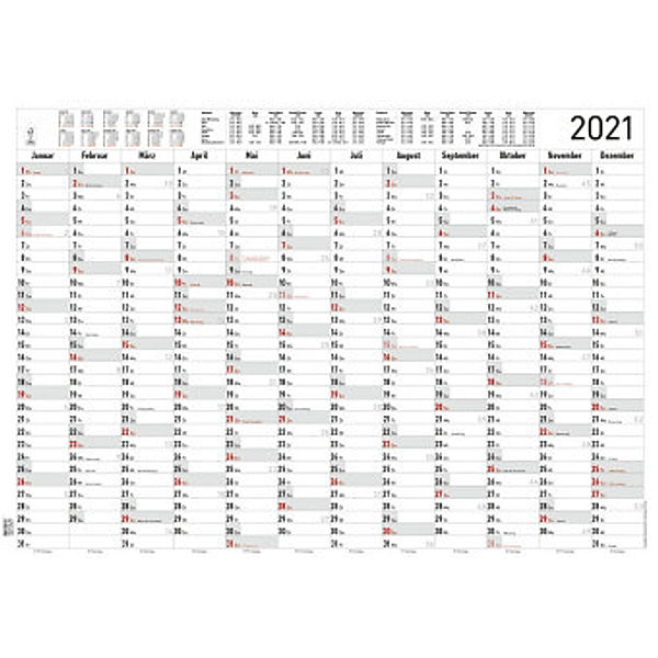 Jahresplaner XL foliert 2021