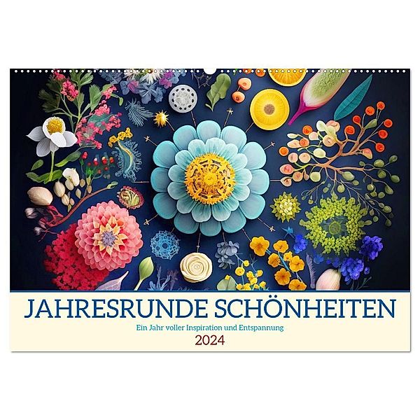 Jahresrunde Schönheiten (Wandkalender 2024 DIN A2 quer), CALVENDO Monatskalender, DigitalDreamweaver