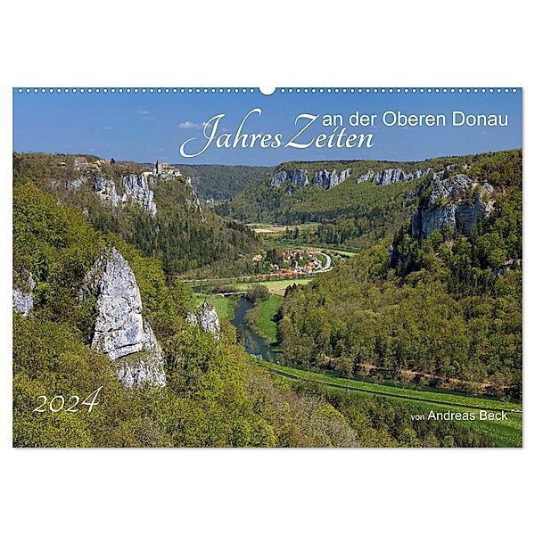 JahresZeiten an der Oberen Donau (Wandkalender 2024 DIN A2 quer), CALVENDO Monatskalender, Andreas Beck