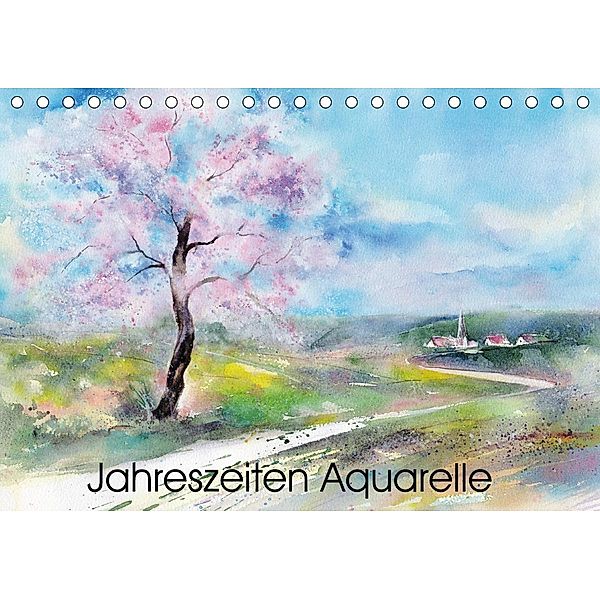 Jahreszeiten Aquarelle (Tischkalender 2020 DIN A5 quer), Jitka Krause