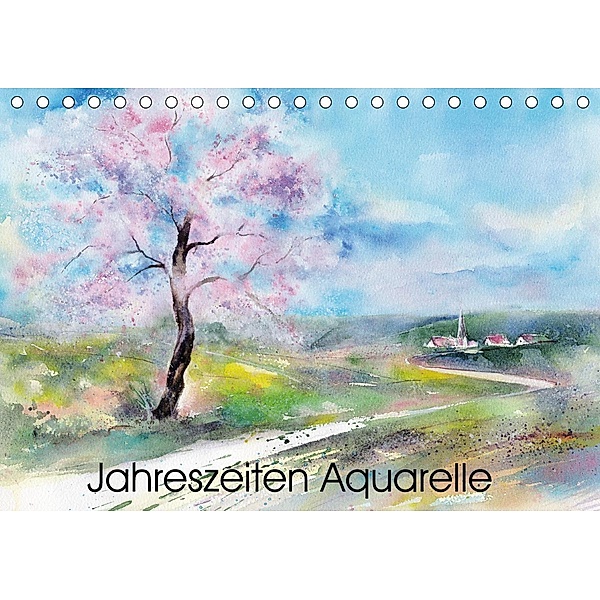 Jahreszeiten Aquarelle (Tischkalender 2021 DIN A5 quer), Jitka Krause