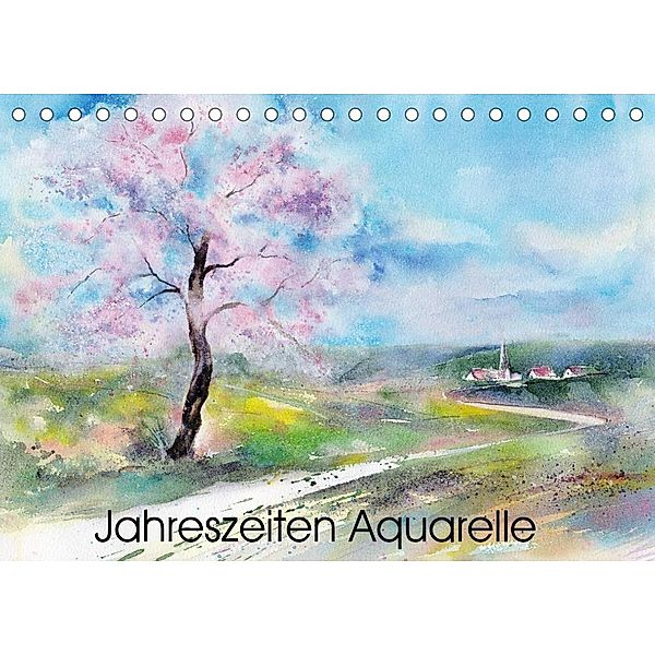 Jahreszeiten Aquarelle (Tischkalender 2023 DIN A5 quer), Jitka Krause