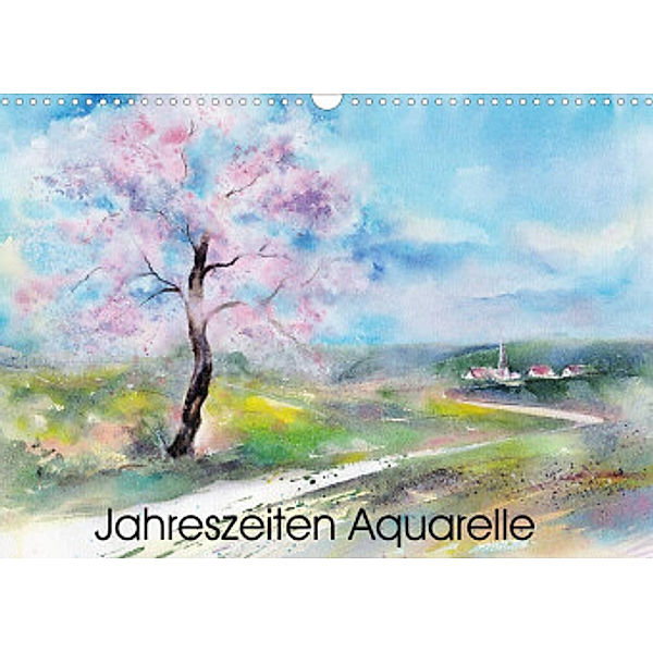 Jahreszeiten Aquarelle (Wandkalender 2022 DIN A3 quer), Jitka Krause