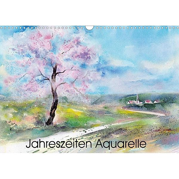 Jahreszeiten Aquarelle (Wandkalender 2023 DIN A3 quer), Jitka Krause