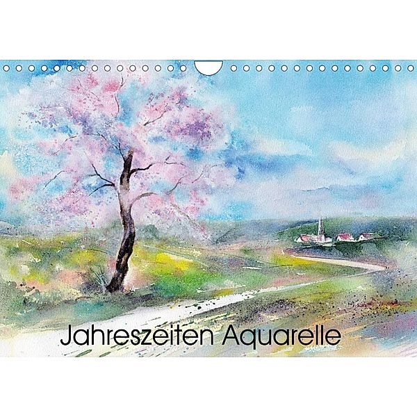 Jahreszeiten Aquarelle (Wandkalender 2023 DIN A4 quer), Jitka Krause