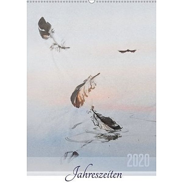 Jahreszeiten in Stil japanischer Malerei - Kunst (Wandkalender 2020 DIN A2 hoch), Eugeniya Kareva