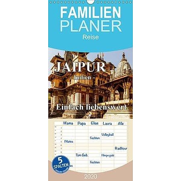 Jaipur -Indien- einfach liebenswert - Familienplaner hoch (Wandkalender 2020 , 21 cm x 45 cm, hoch), Frank Baumert