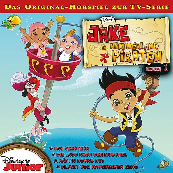 Jake und die Nimmerland Piraten Hörspiel - 1 - 01: Das Versteck / Die Jagd nach der Muschel / Käpt'n Hooks Hut / Flucht vom Rauchenden Berg (Disney TV-Serie), Mark Drop