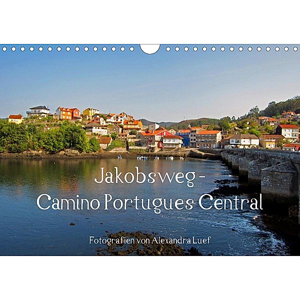 Jakobsweg - Camino Portugues Central (Wandkalender 2021 DIN A4 quer), Alexandra Luef