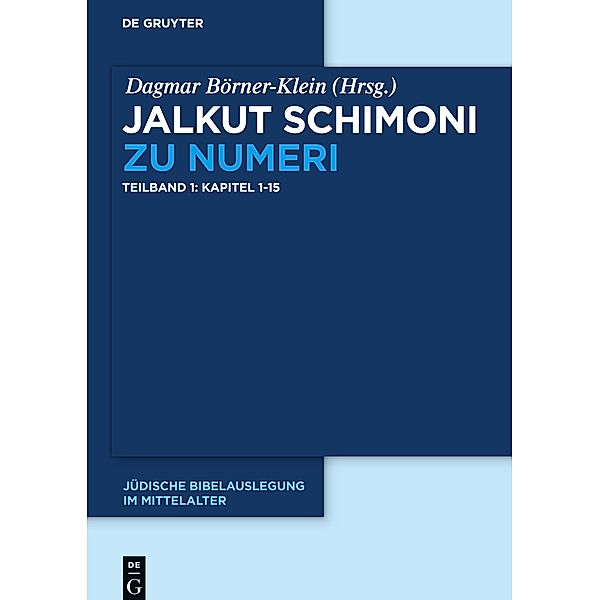 Jalkut Schimoni: Band IX. Teil 2 Jalkut Schimoni zu Numeri