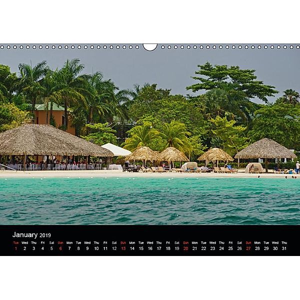 Jamaica Sun and Beaches (Wall Calendar 2019 DIN A3 Landscape), M. Polok