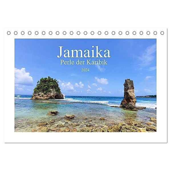 Jamaika - Perle der Karibik 2024 (Tischkalender 2024 DIN A5 quer), CALVENDO Monatskalender, Irie Holiday Tours