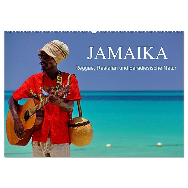 JAMAIKA Reggae, Rastafari und paradiesische Natur. (Wandkalender 2024 DIN A2 quer), CALVENDO Monatskalender, M.Polok