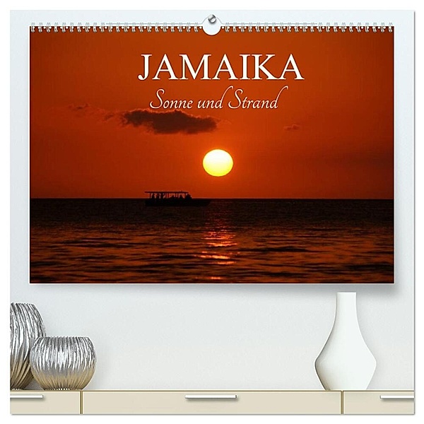 Jamaika Sonne und Strand (hochwertiger Premium Wandkalender 2024 DIN A2 quer), Kunstdruck in Hochglanz, M.Polok