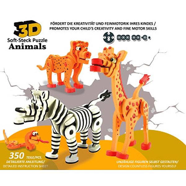 Jamara 3D Soft-Steck Puzzle Animals