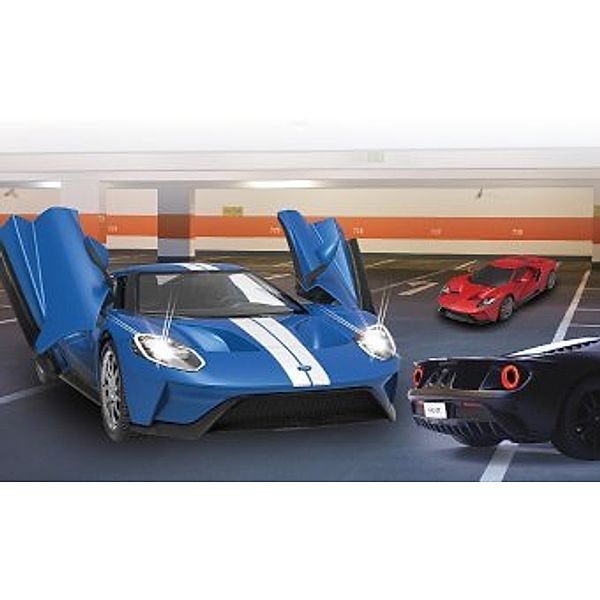 Jamara Ford GT 1:14 blau Tür manuell 27MHz