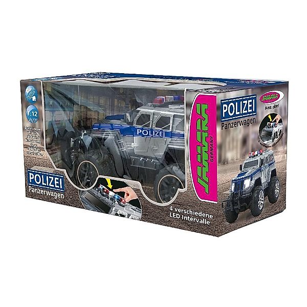 Jamara Jamara Polizei Panzerwagen Monstertruck 1:12 LED 27MHz