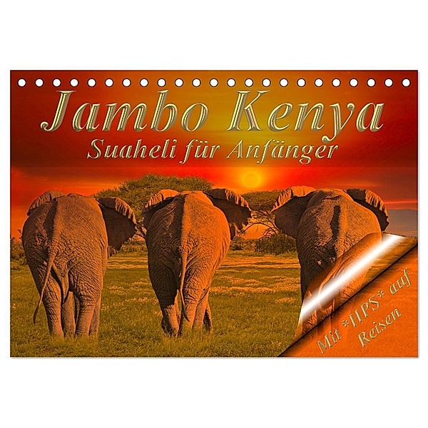 Jambo Kenya (Tischkalender 2024 DIN A5 quer), CALVENDO Monatskalender, Heinz-Peter Schwerin