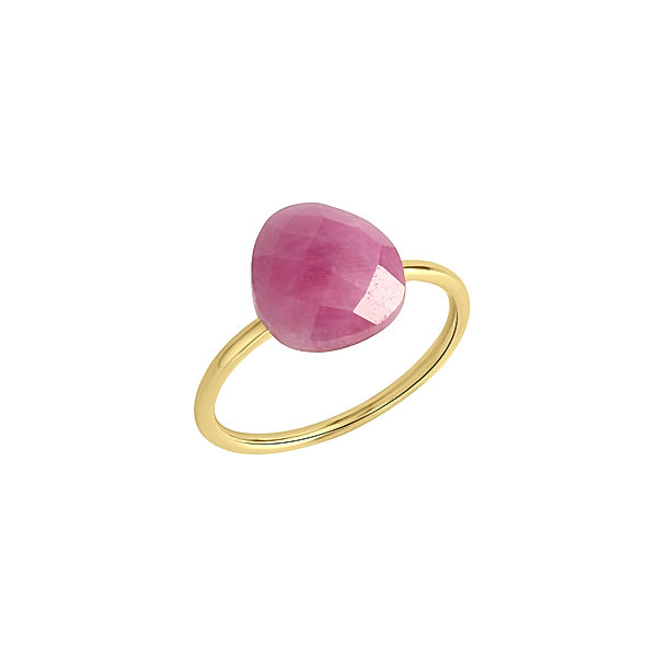 Jamelli Ring 925/- Sterling Silber Pink Safir pink Glänzend 4,05ct. (Größe: 052 (16,6))